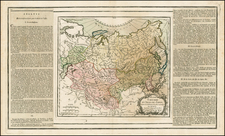 China, Japan, Korea and Russia in Asia Map By Louis Brion de la Tour