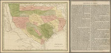 Texas Map By Thomas Gamaliel Bradford