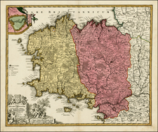 France Map By Johann Baptist Homann