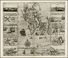 Northern Hemisphere, Polar Maps, Russia and Scandinavia Map By Samuel Purchas