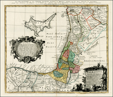 Turkey, Holy Land, Turkey & Asia Minor and Balearic Islands Map By Homann Heirs