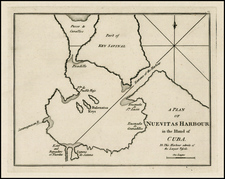 Caribbean and Cuba Map By Sayer & Bennett