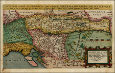 Hungary, Balkans, Croatia & Slovenia and Serbia & Montenegro Map By Cornelis de Jode