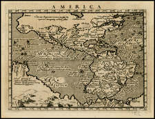 Western Hemisphere, Polar Maps, South America, Australia and America Map By Giovanni Antonio Magini