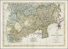 China, Korea and Central Asia & Caucasus Map By Samuel Dunn