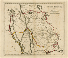 Texas, Plains, Southwest, Rocky Mountains and California Map By Mathew Carey