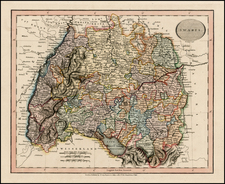 Germany Map By John Cary