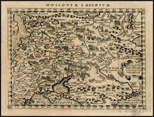 Russia and Ukraine Map By Giovanni Antonio Magini