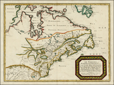 United States, Midwest and Canada Map By Nicolas Sanson