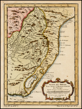 Brazil Map By Jacques Nicolas Bellin