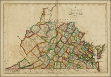 Mid-Atlantic and Southeast Map By Mathew Carey