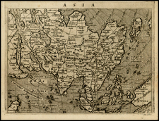 Asia, Asia and Australia Map By Giovanni Antonio Magini