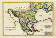 Ukraine, Balkans, Turkey and Greece Map By Rigobert Bonne