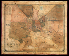 Mid-Atlantic Map By James Charles Sidney  &  James P. Neff