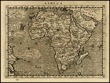 Africa and Africa Map By Giovanni Antonio Magini