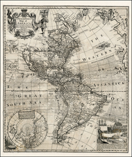 California as an Island and America Map By George Foster