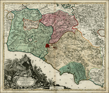 Italy Map By Matthaus Seutter