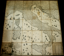 Italy Map By Giovanni Maria Cassini