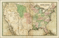 United States Map By Thomas Gamaliel Bradford