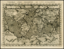 World Map By Giovanni Antonio Magini