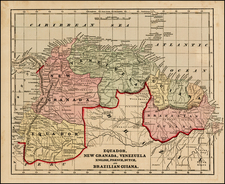 South America and Brazil Map By Charles Morse