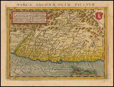 Italy Map By Giovanni Antonio Magini