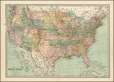 United States Map By T. Ellwood Zell