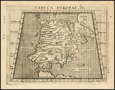 Spain and Portugal Map By Giovanni Antonio Magini