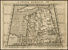 Baltic Countries, Scandinavia and Germany Map By Giovanni Antonio Magini