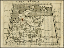 Baltic Countries, Scandinavia and Germany Map By Giovanni Antonio Magini