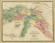 Turkey, Turkey & Asia Minor and Balearic Islands Map By W. & A.K. Johnston
