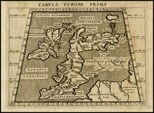 British Isles Map By Giovanni Antonio Magini