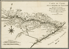 Canada Map By Jacques Nicolas Bellin