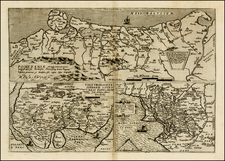 Poland, Baltic Countries and Germany Map By Cornelis de Jode