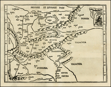 Poland, Russia, Hungary and Romania Map By Lorenz Fries