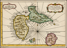 Caribbean Map By Jacques Nicolas Bellin