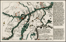 New England and Canada Map By Christian Friedrich von der Heiden