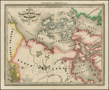 Alaska and Canada Map By Francesco Marmocchi