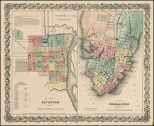 Southeast Map By Joseph Hutchins Colton