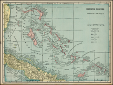 Caribbean Map By George F. Cram