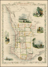 Australia Map By John Tallis