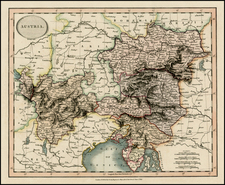 Austria Map By John Cary