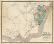 Australia Map By W. & A.K. Johnston