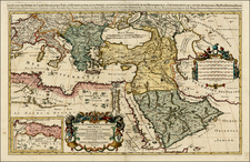 Europe, Russia, Ukraine, Balkans, Italy, Turkey, Mediterranean, Middle East, Holy Land, Turkey & Asia Minor, North Africa, Balearic Islands and Greece Map By Alexis-Hubert Jaillot