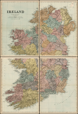 Ireland Map By Edward Weller