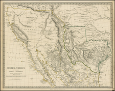 Texas, Southwest, Rocky Mountains and California Map By SDUK