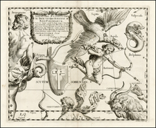 Celestial Maps Map By Johannes Hevelius