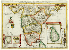 India and Central Asia & Caucasus Map By Vincenzo Maria Coronelli