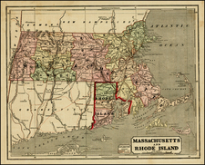 New England Map By Charles Morse