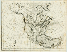 North America Map By Constantin F. Volney